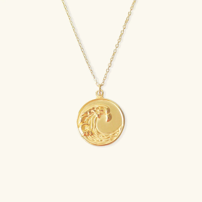 MARINA. Wave Pendant Necklace