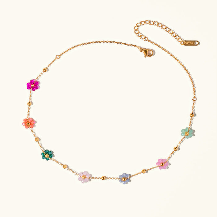 MYRA. Floral Charm Necklace