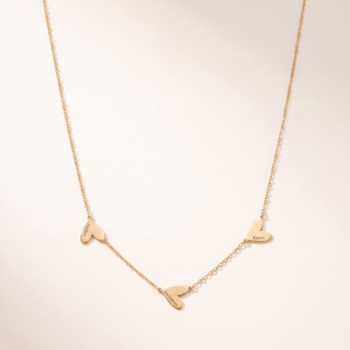 ROISIN. Engraved Heart Necklace