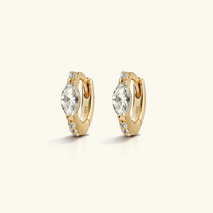 AUDREY. Mini Diamond Hoops