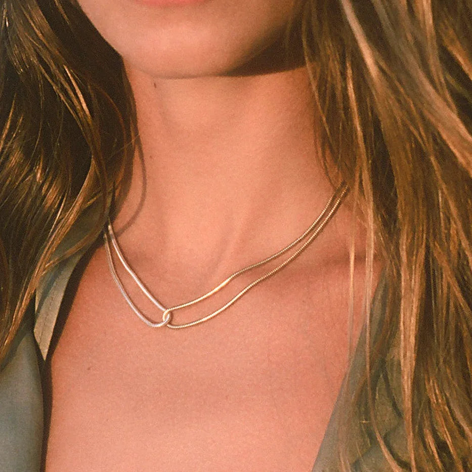 ROWAN. Two Tone Chain Necklace