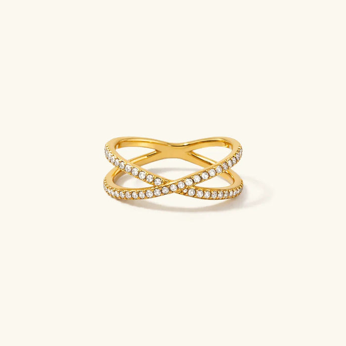 WYNNE. Diamond Cross Ring