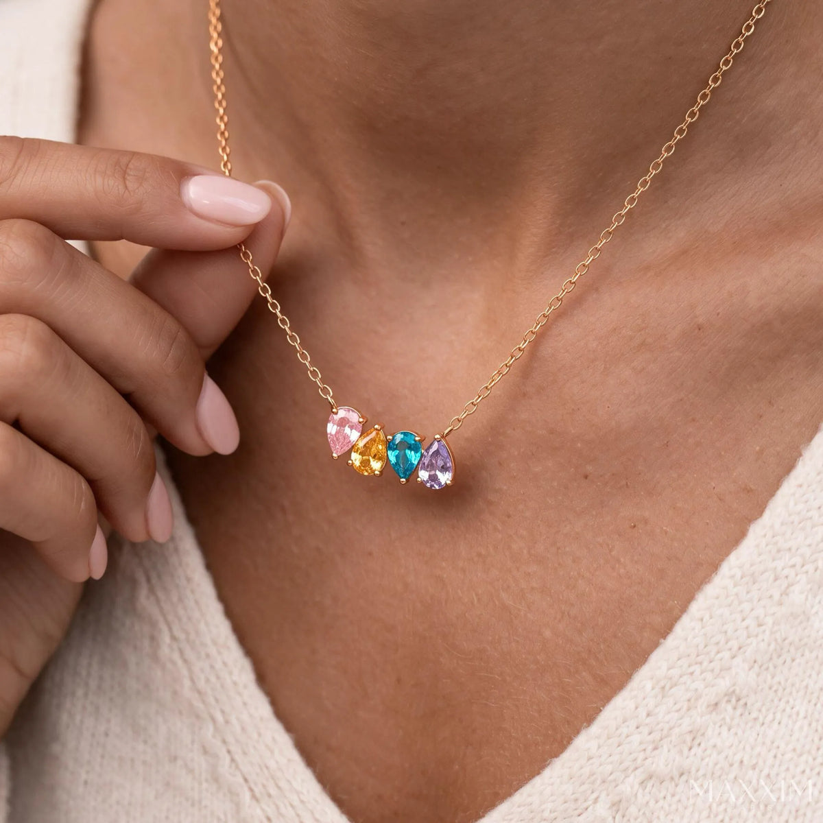 ROSALIE. Birthstone Necklace