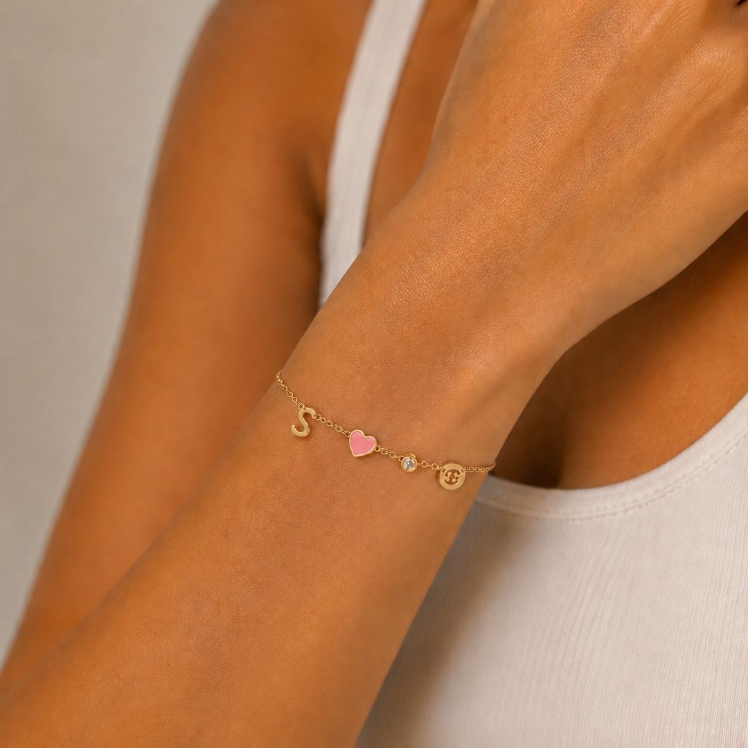 CLEO. Story Charm Bracelet