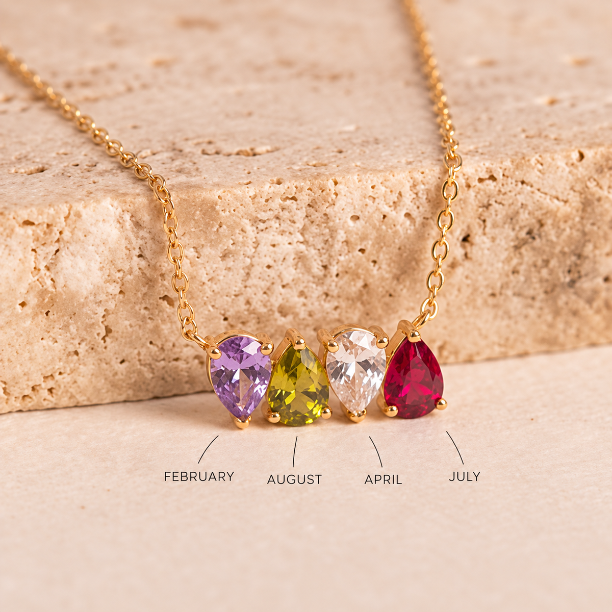ROSALIE. Birthstone Necklace