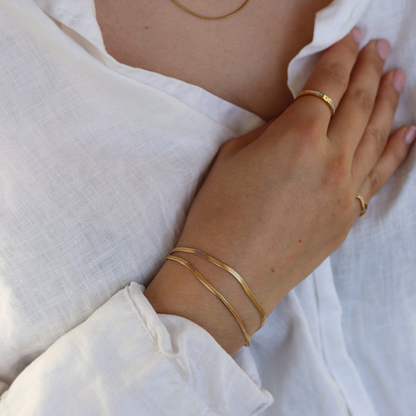 SASHA. Double Snake Bracelet