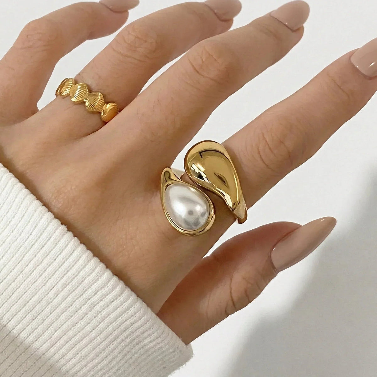 FERN. Sculpted Stone Ring