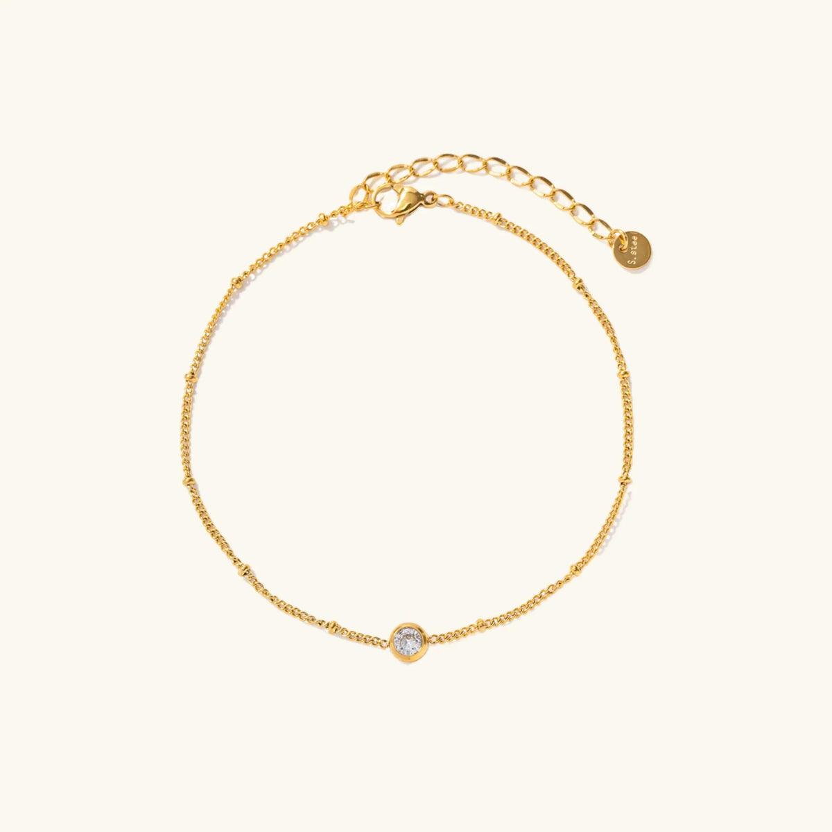 VIVIENNE. Diamond Chain Anklet