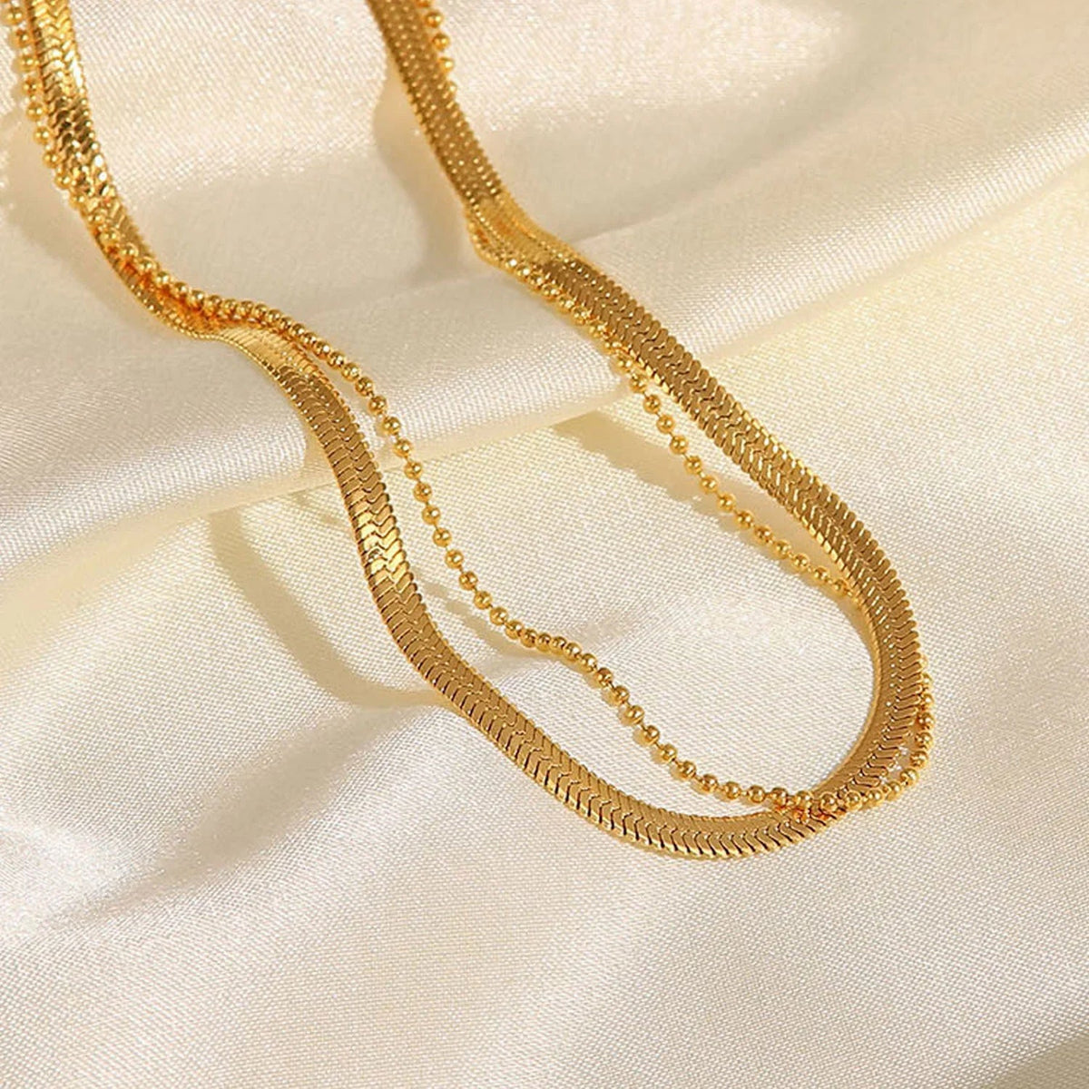 GEMMA. Layered Chain Anklet