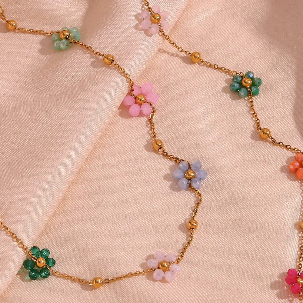 MYRA. Floral Charm Necklace