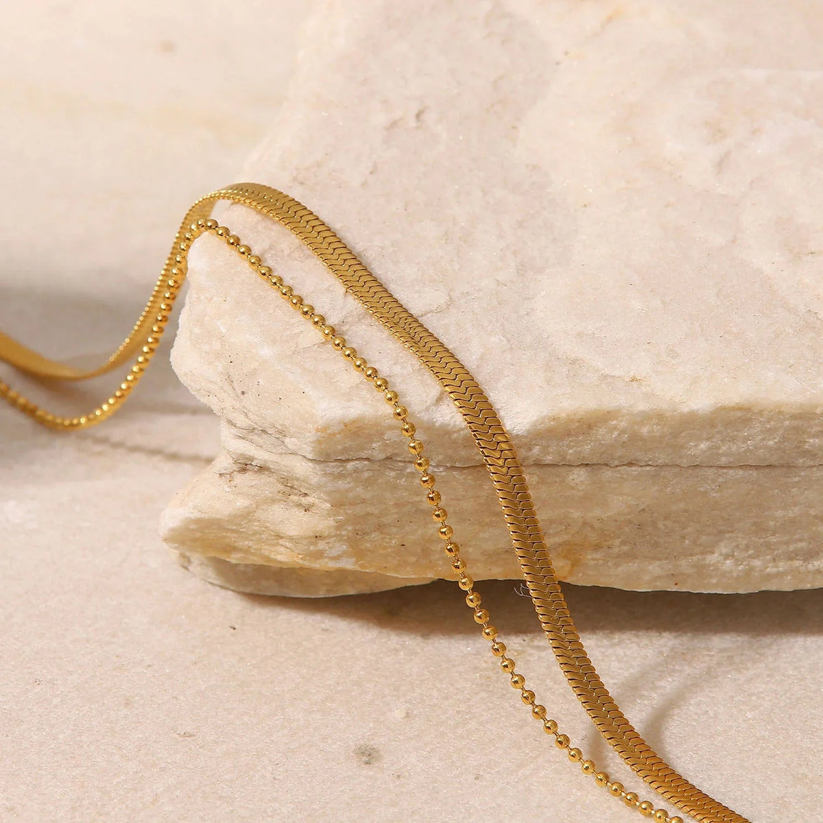 GEMMA. Layered Chain Anklet