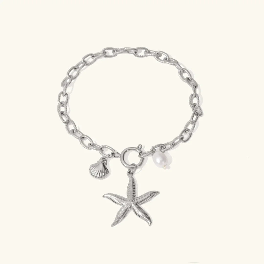 SASHA. Starfish & Pearl Bracelet