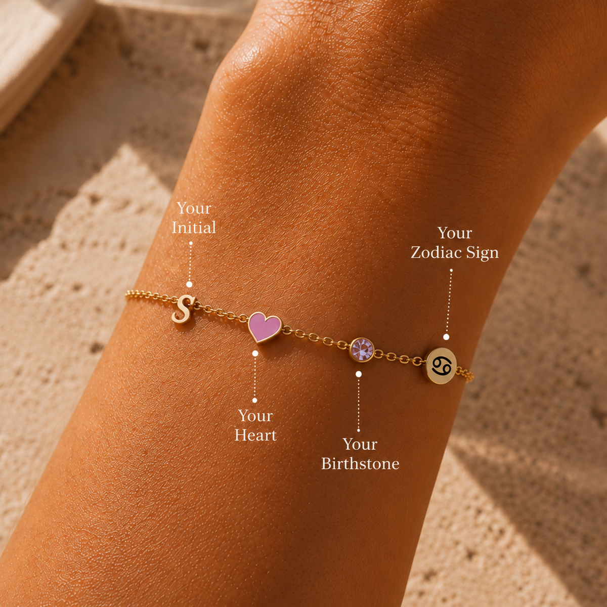 CLEO. Story Charm Bracelet