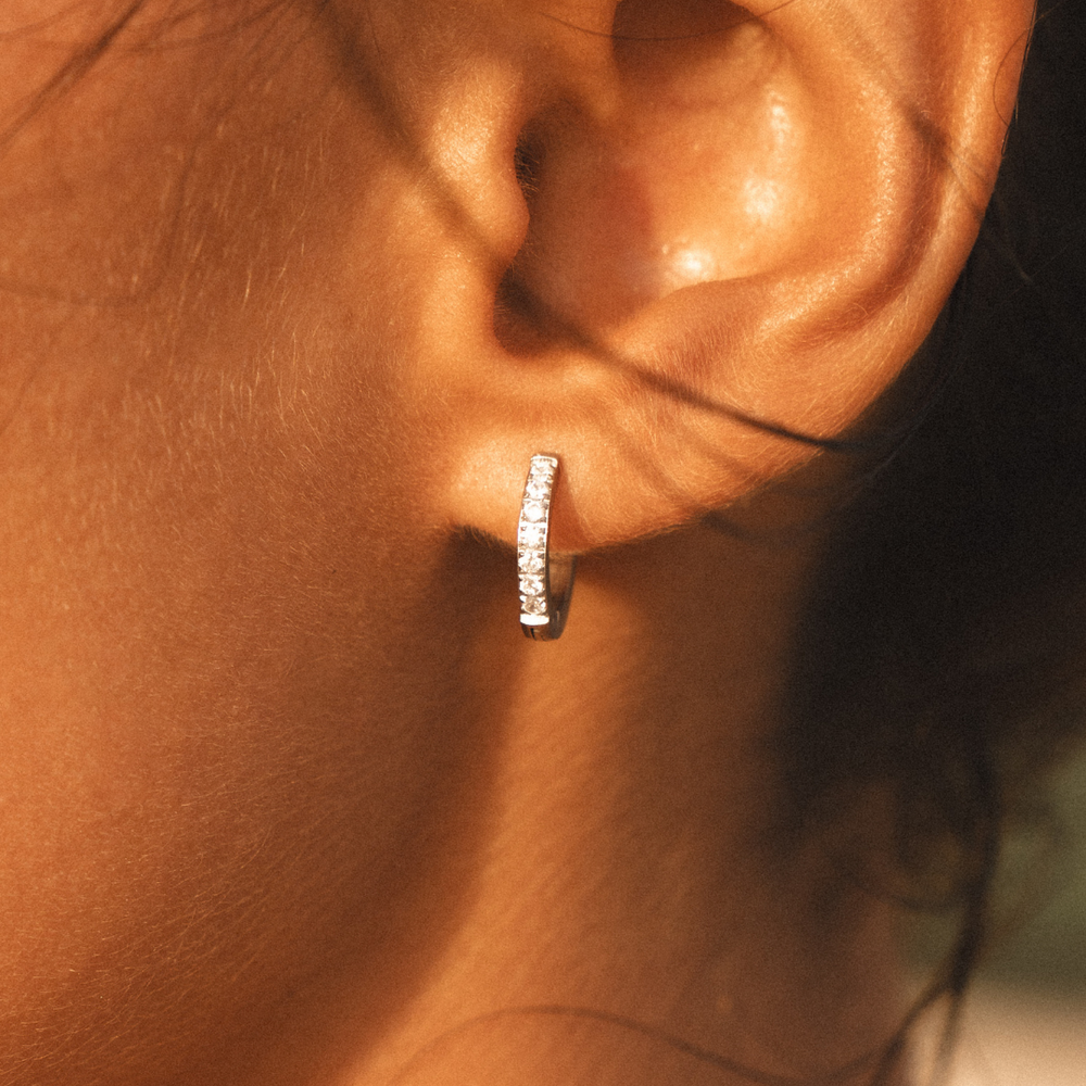 BREE. Tiny Hoop Earrings