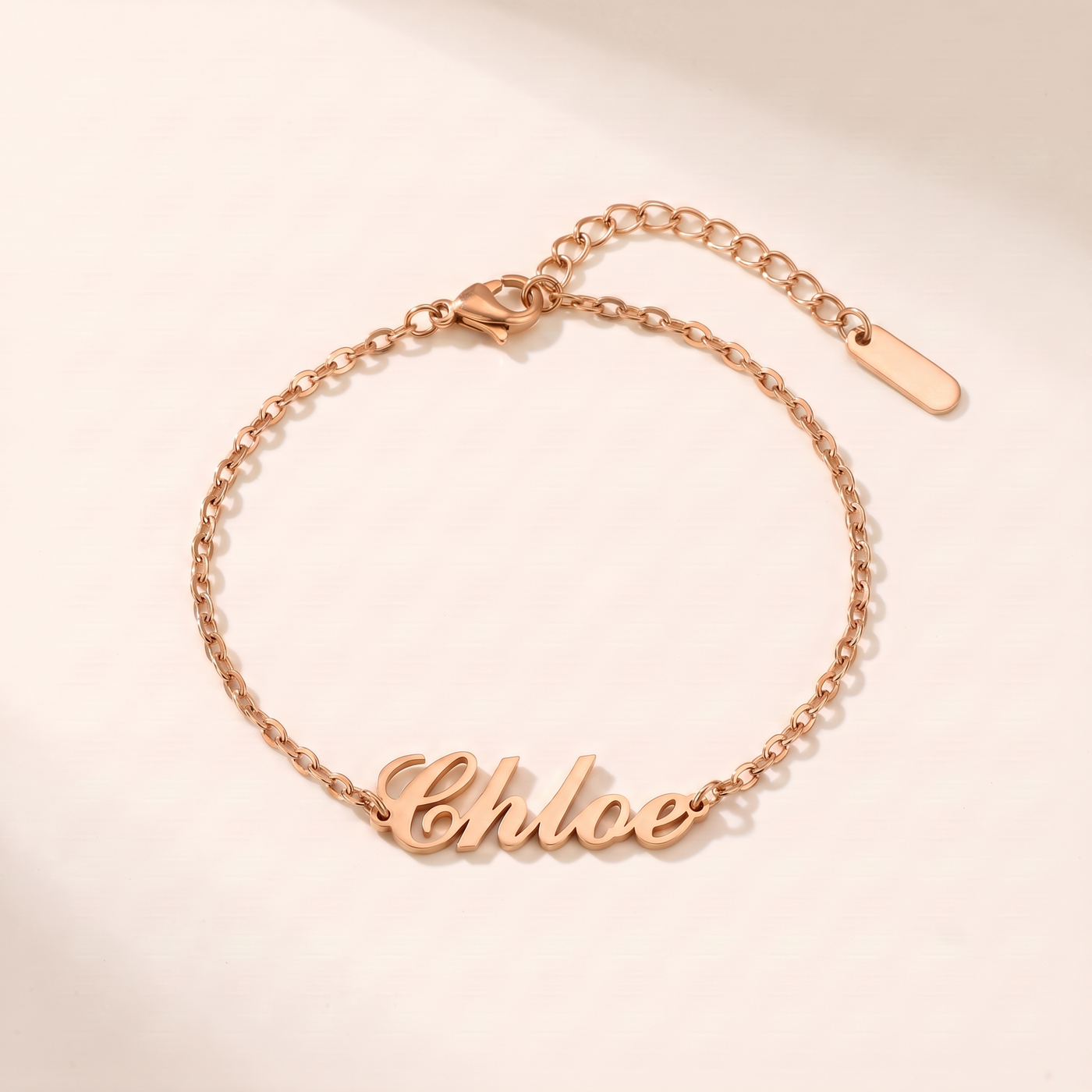 CHLOE. Script Name Bracelet