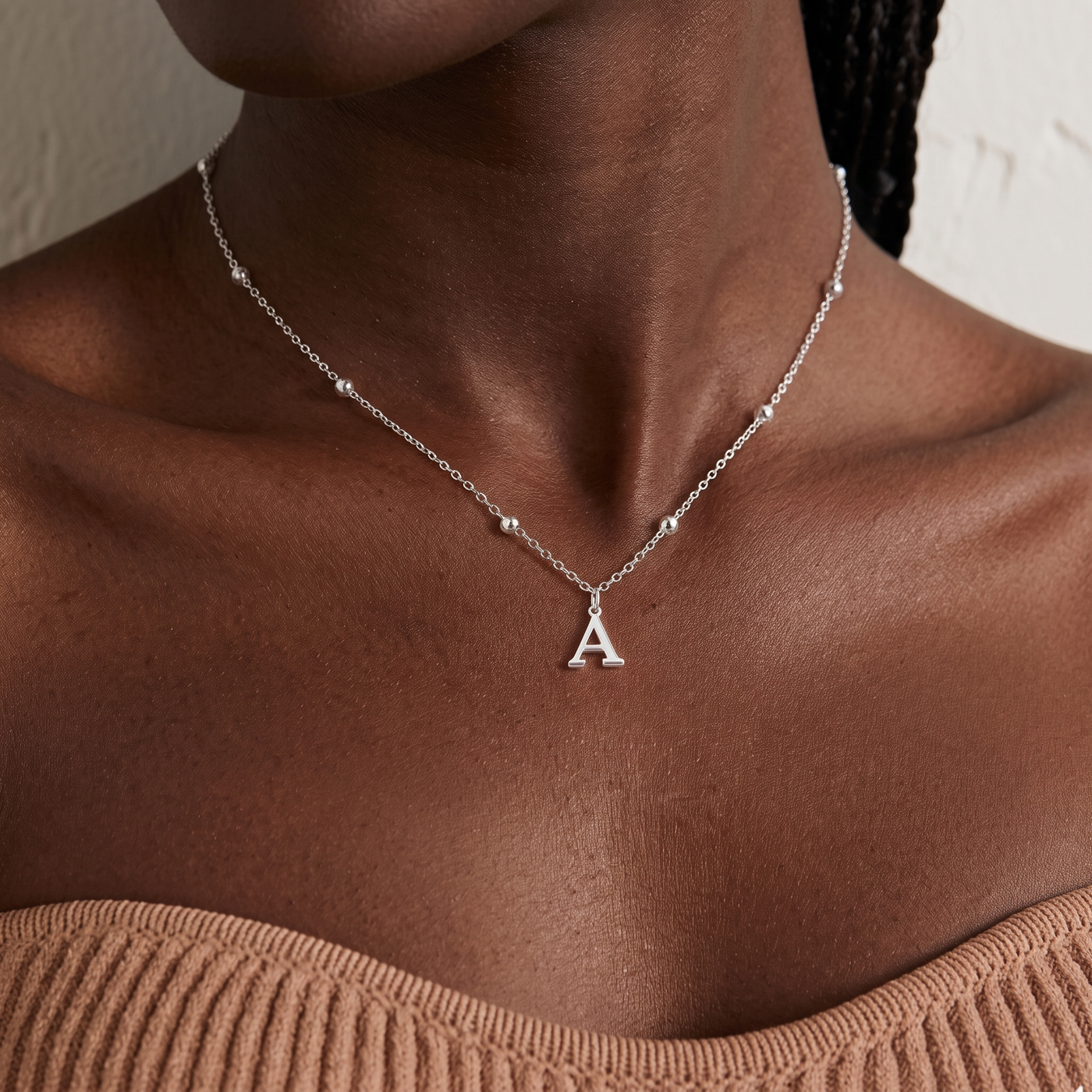 WREN. Initial Pendant Necklace