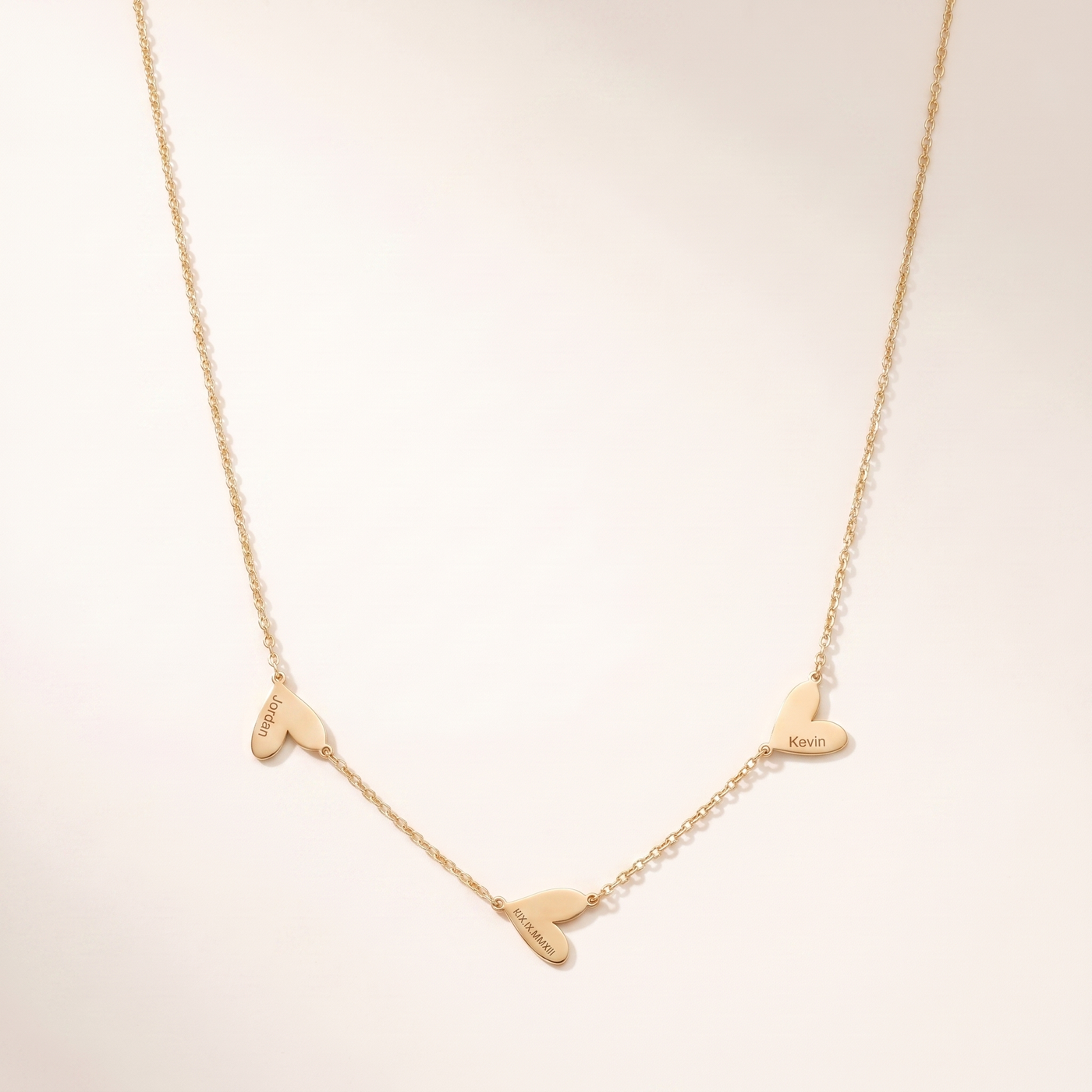 ROISIN. Engraved Heart Necklace