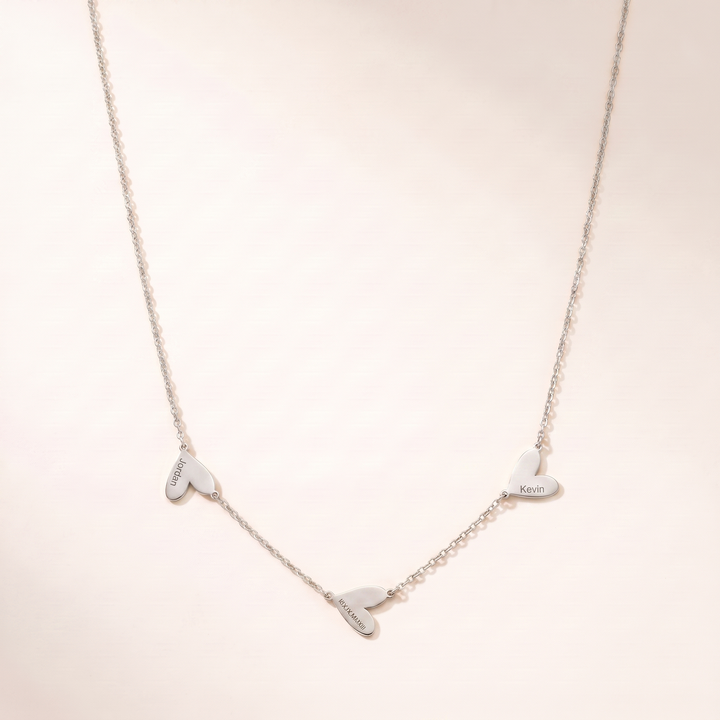 ROISIN. Engraved Heart Necklace
