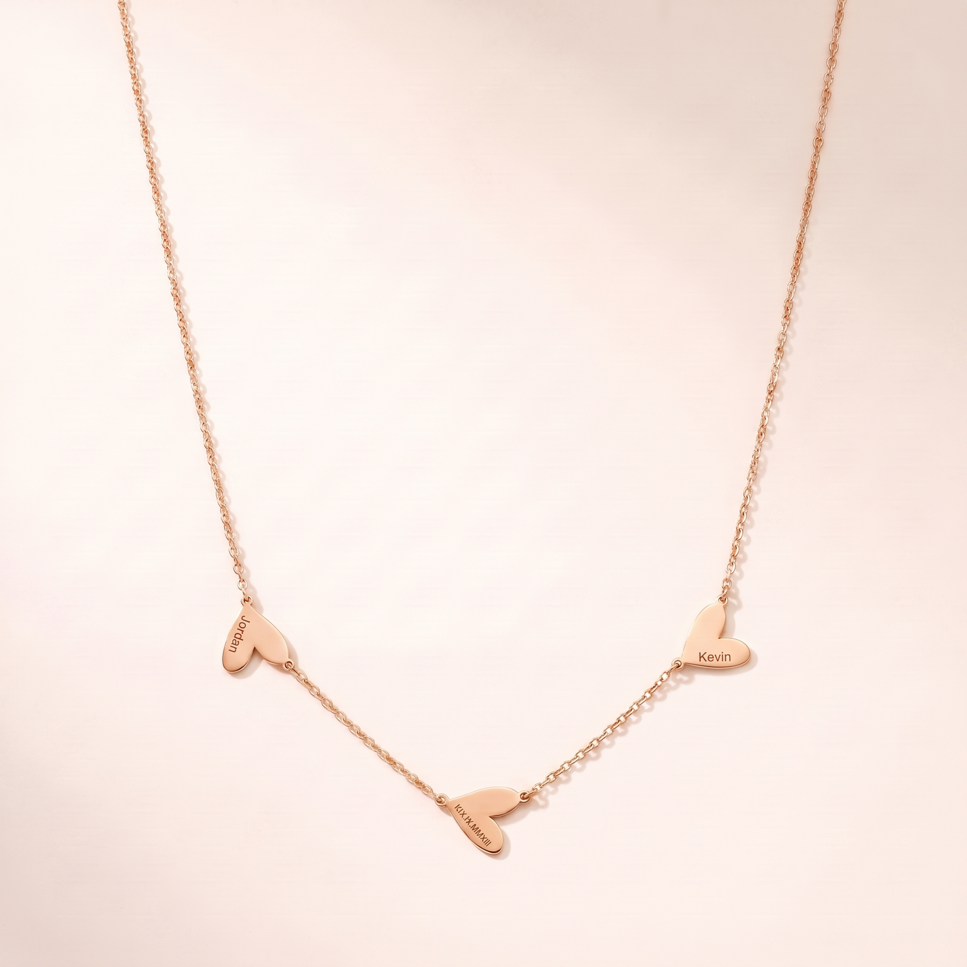 ROISIN. Engraved Heart Necklace