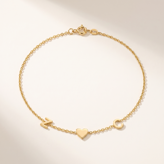 ISLA. Initial & Symbol Bracelet