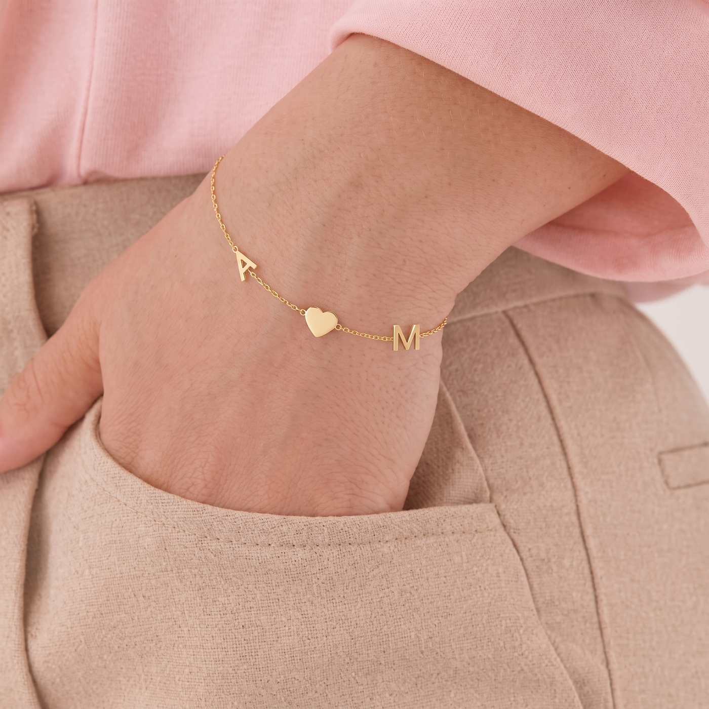 ISLA. Initial & Symbol Bracelet