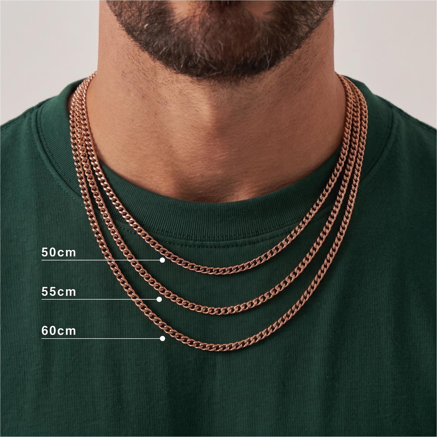 HUDSON. Cuban Chain Necklace 3mm