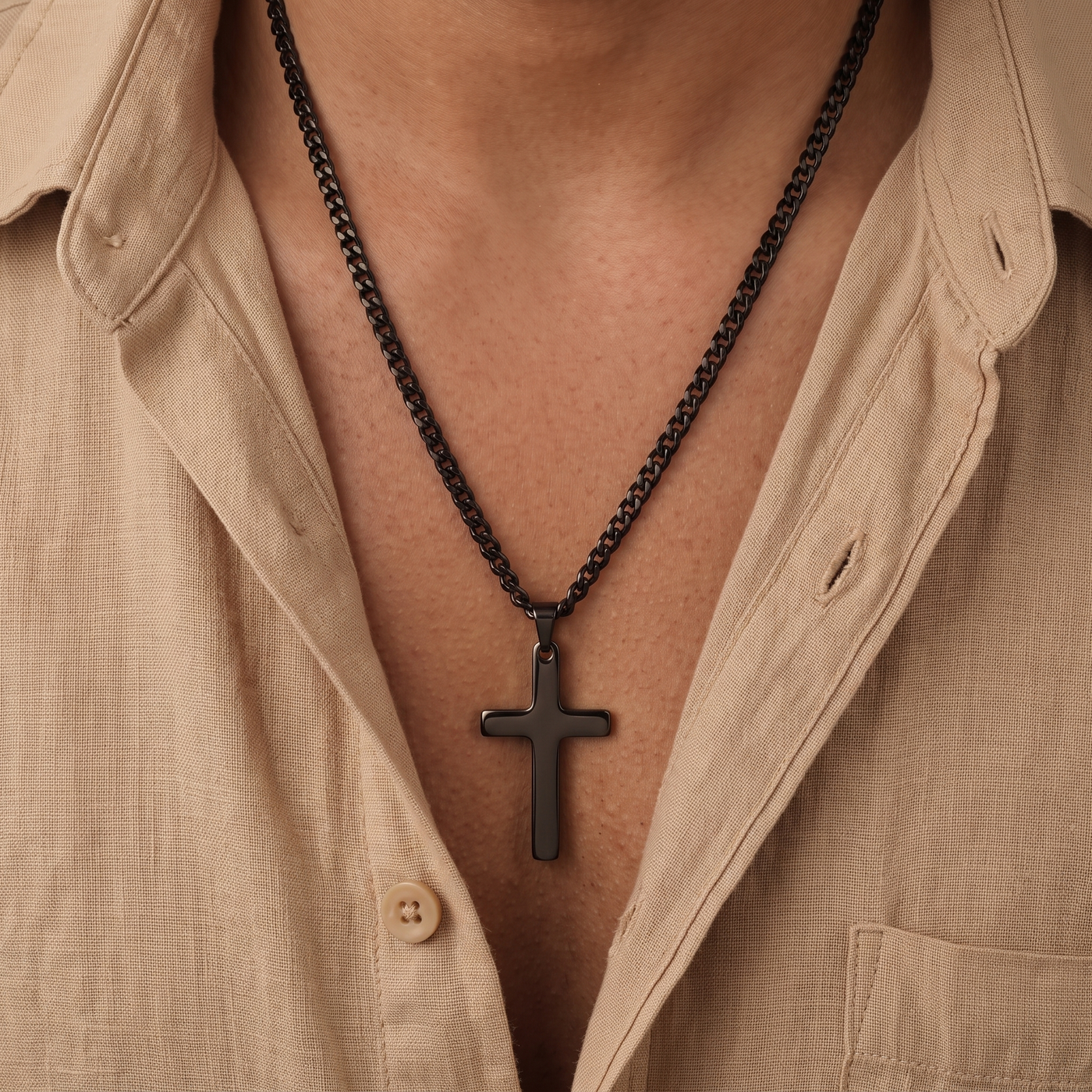 ROMAN. Cross Pendant Necklace