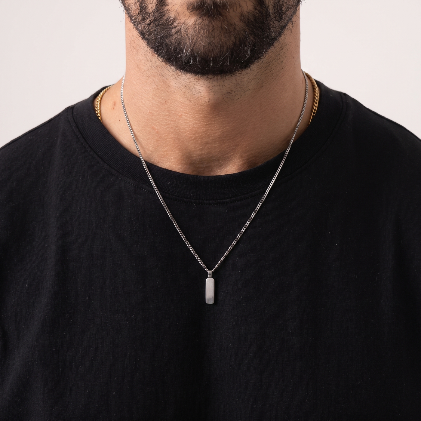 ASHER. Minimal Bar Pendant Necklace