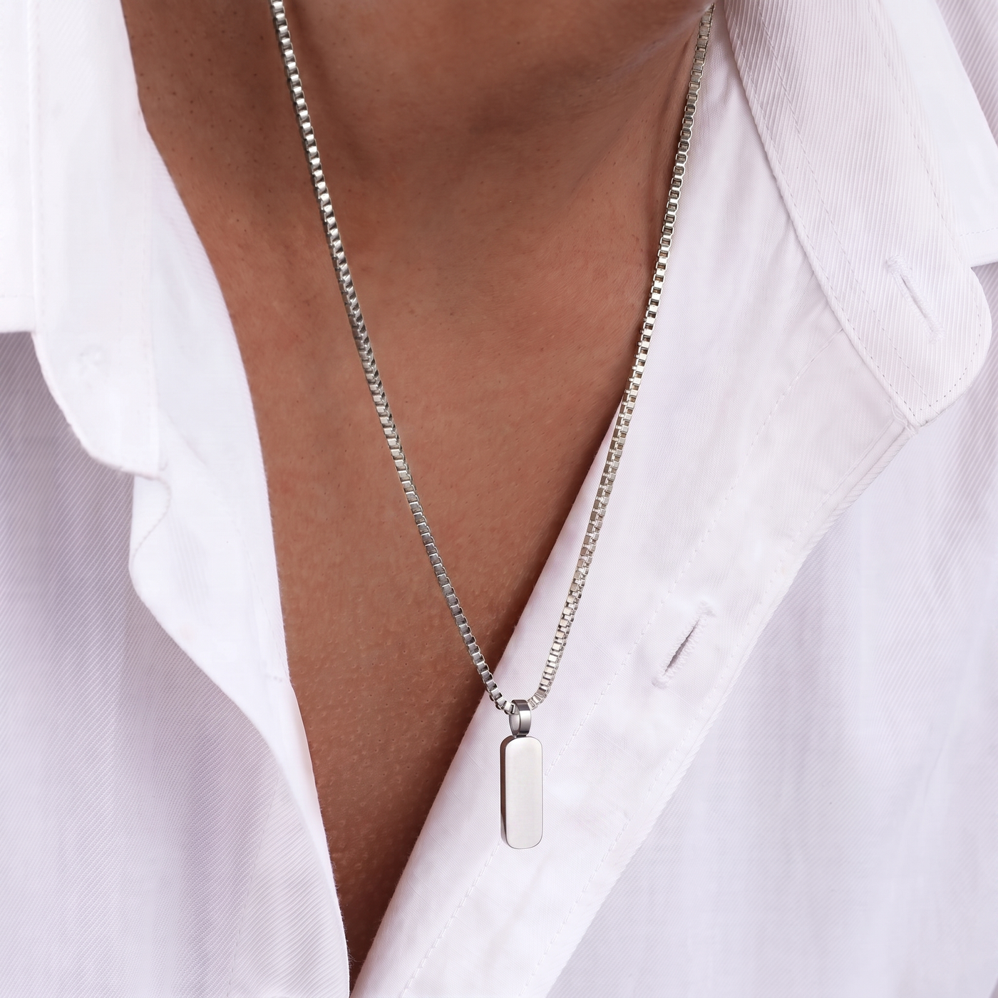 ASHER. Minimal Bar Pendant Necklace
