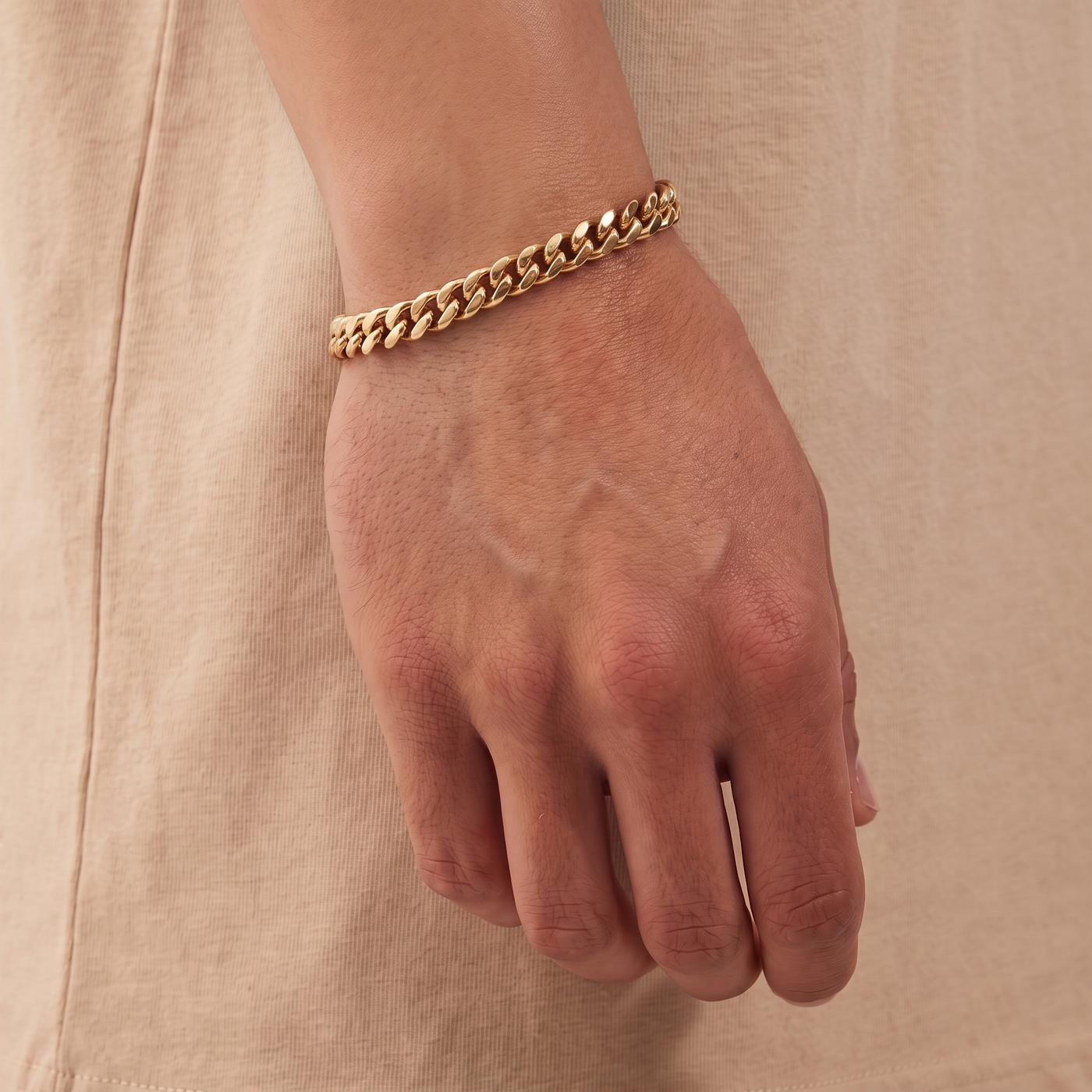 KANE. Cuban Chain Bracelet 7MM