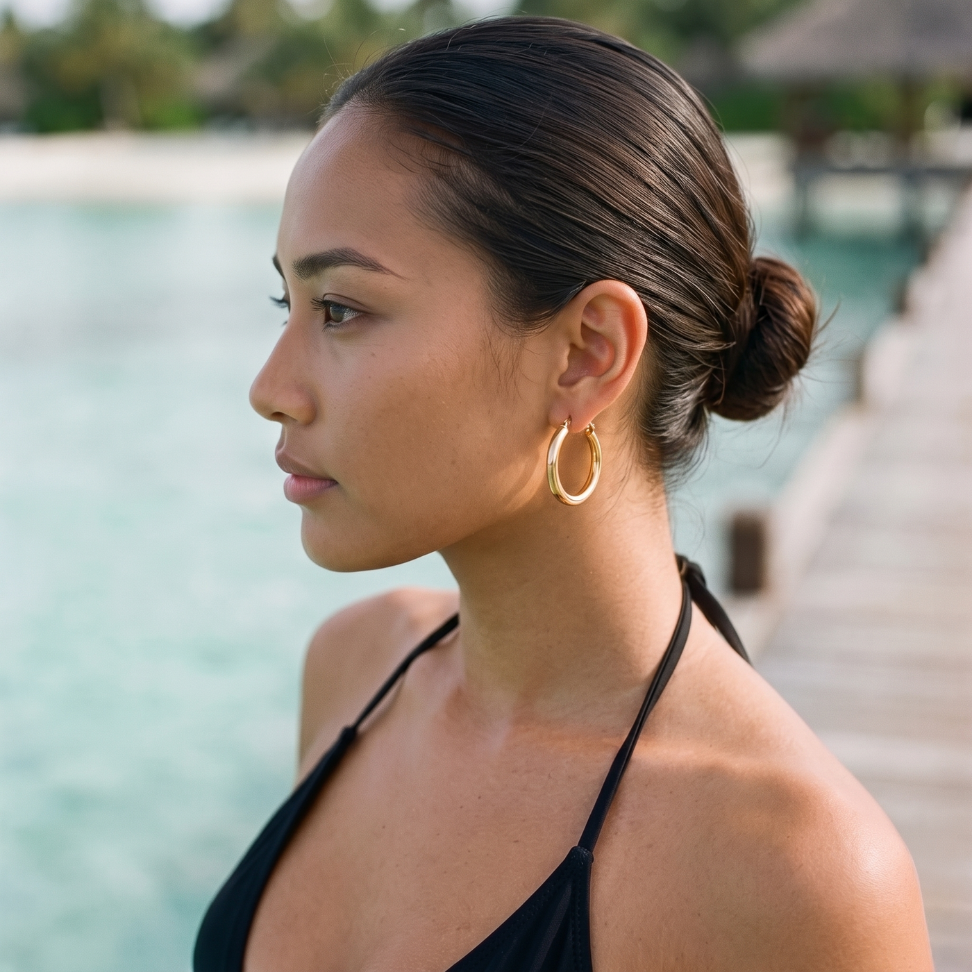 SLOANE. Broad Round Hoops