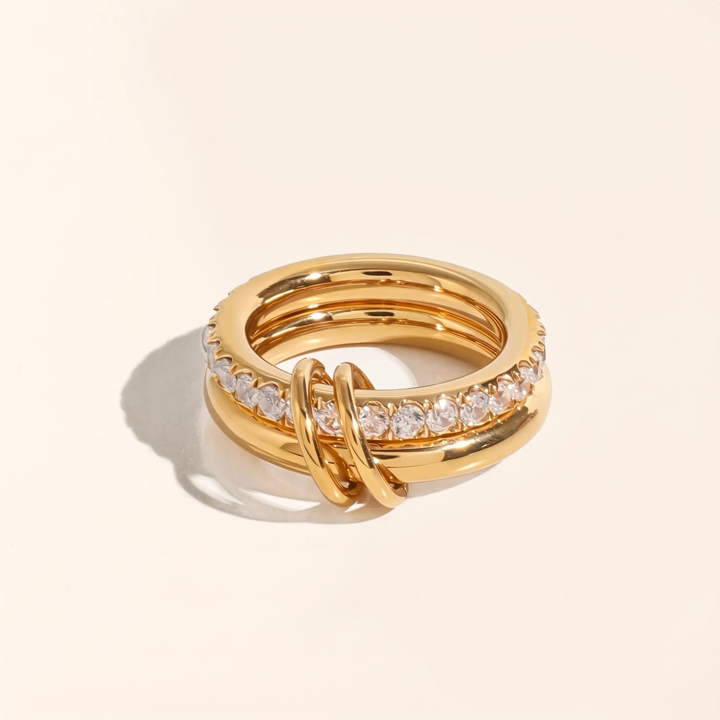 FREYA. Stacked Diamond Ring