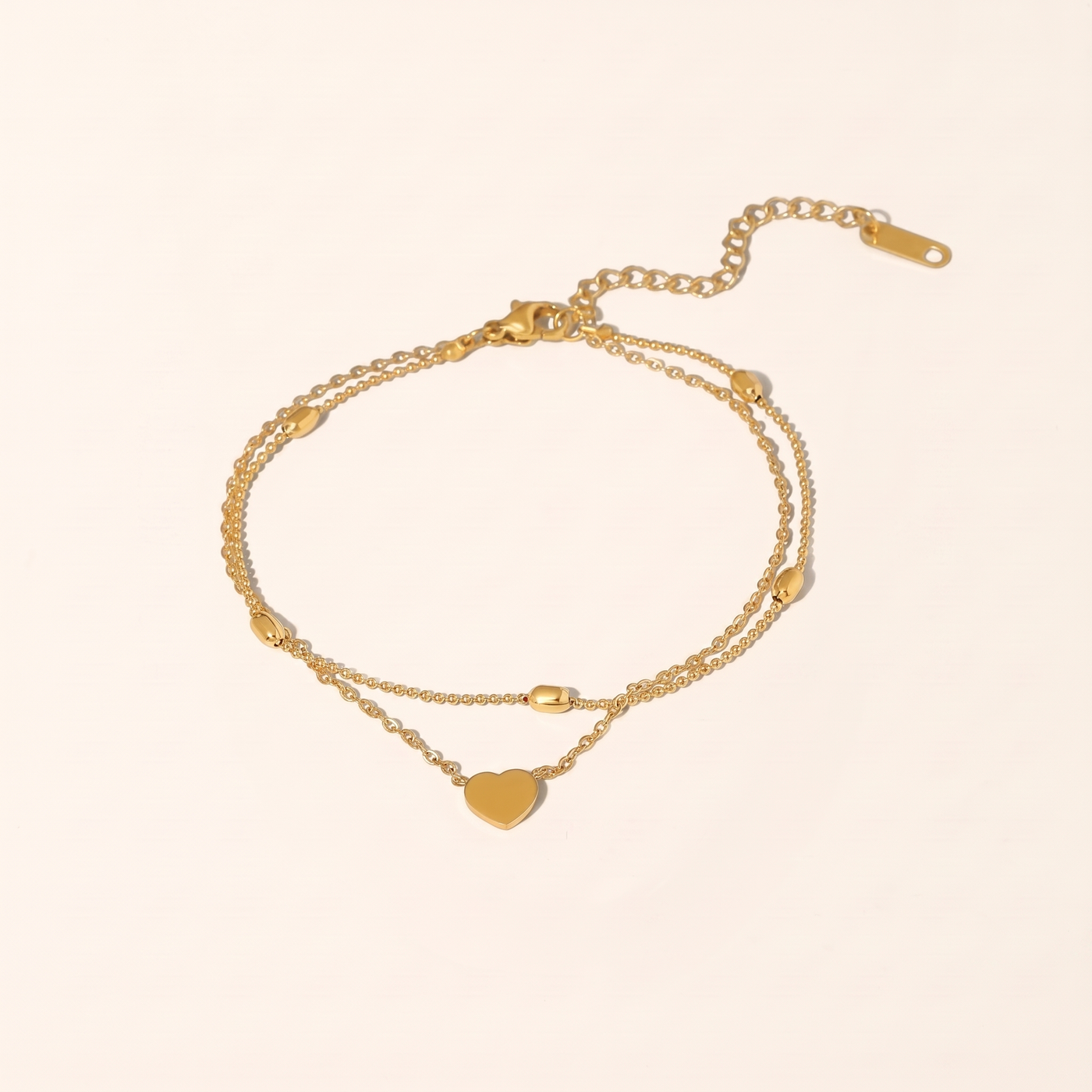 ODETTE. Layered Chain Anklet