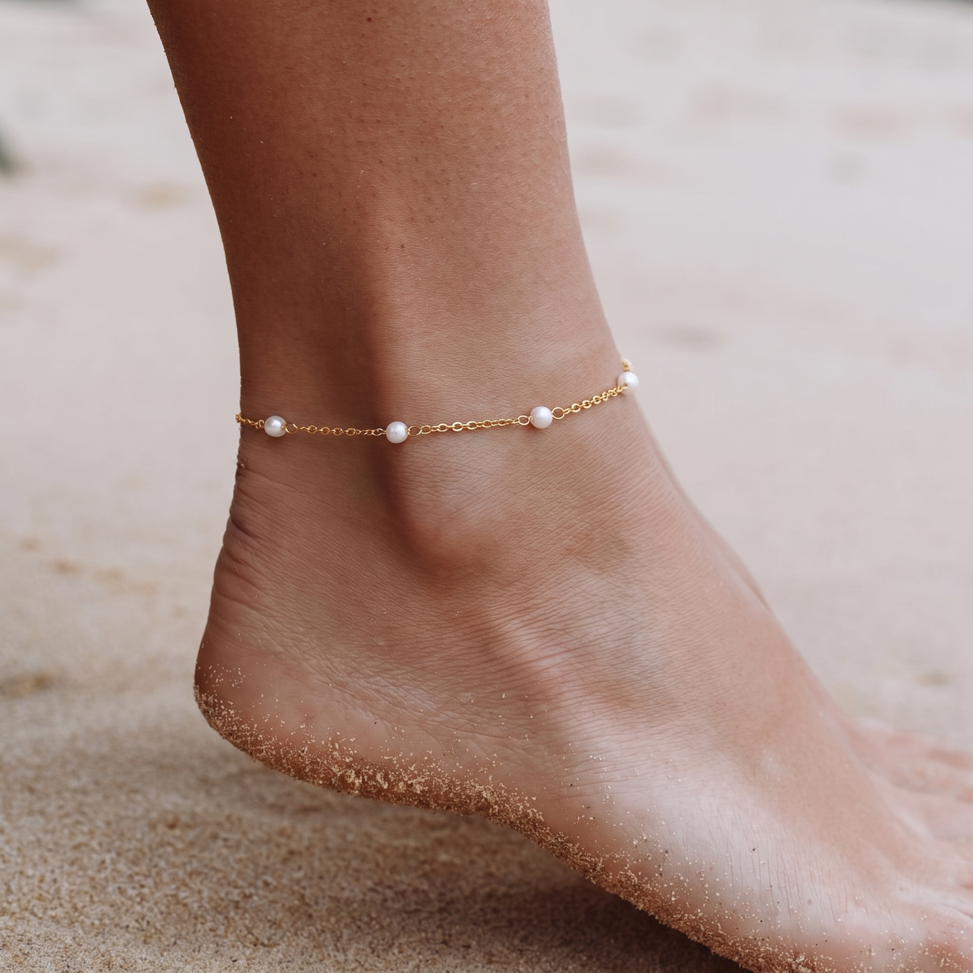 JUNO. Freshwater Pearl Anklet