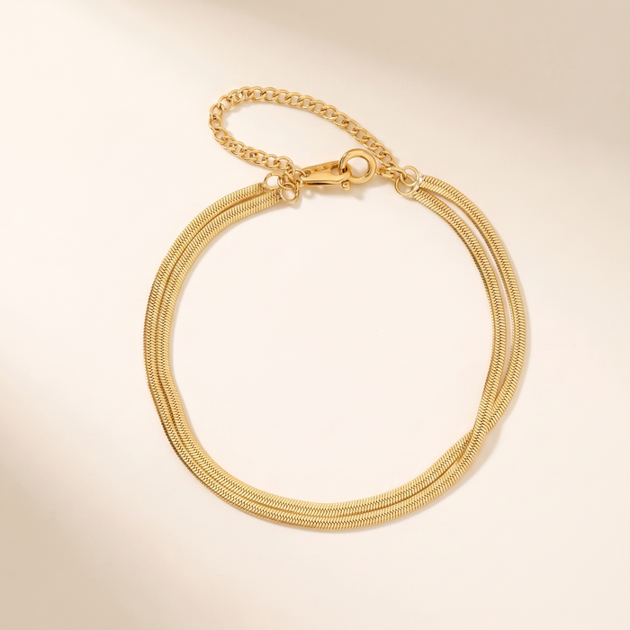 SASHA. Double Snake Bracelet
