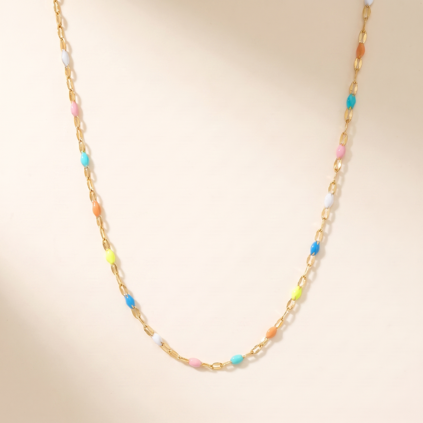 DELPHINE. Rainbow Dainty Choker