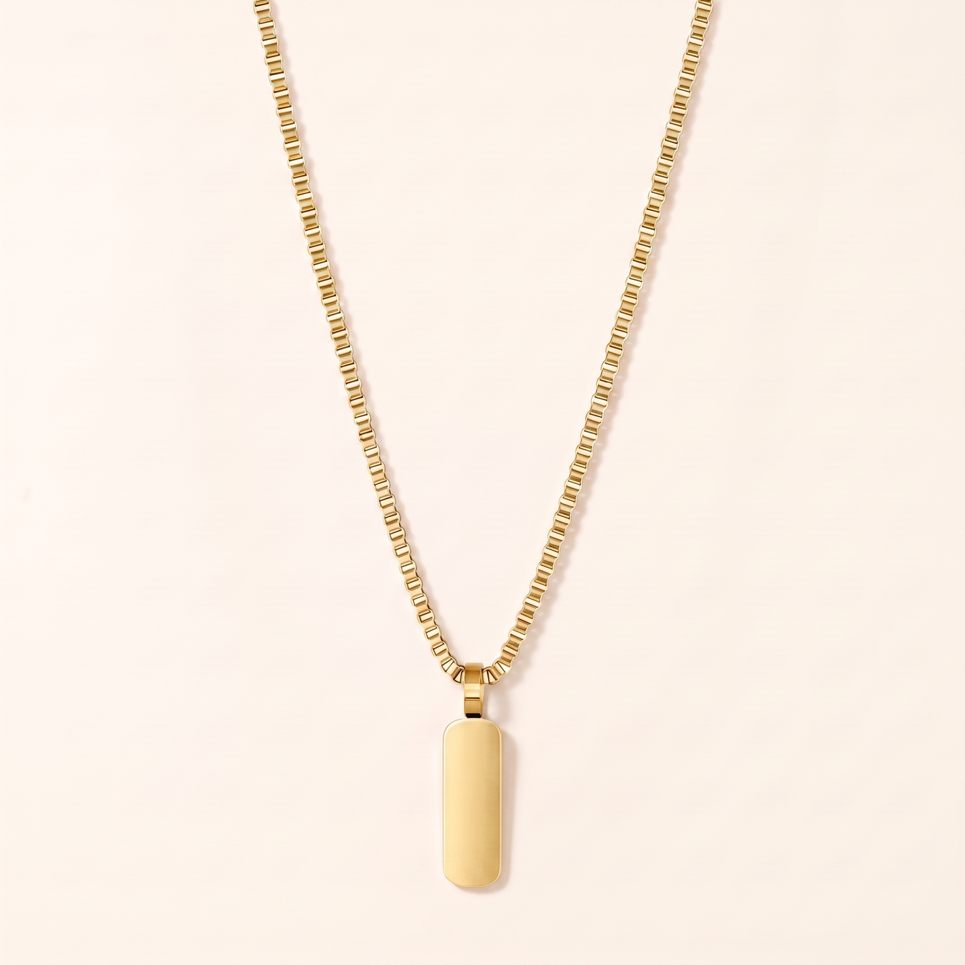 ASHER. Minimal Bar Pendant Necklace