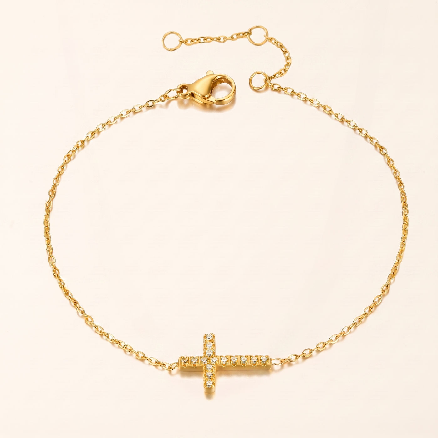 NORA. Cross Pendant Bracelet