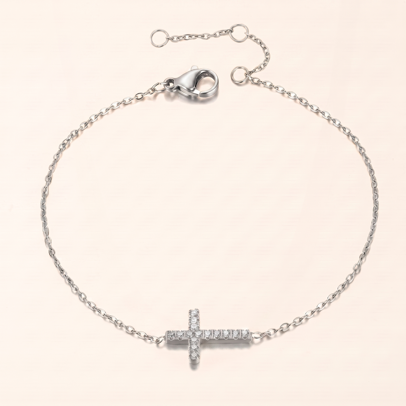 NORA. Cross Pendant Bracelet