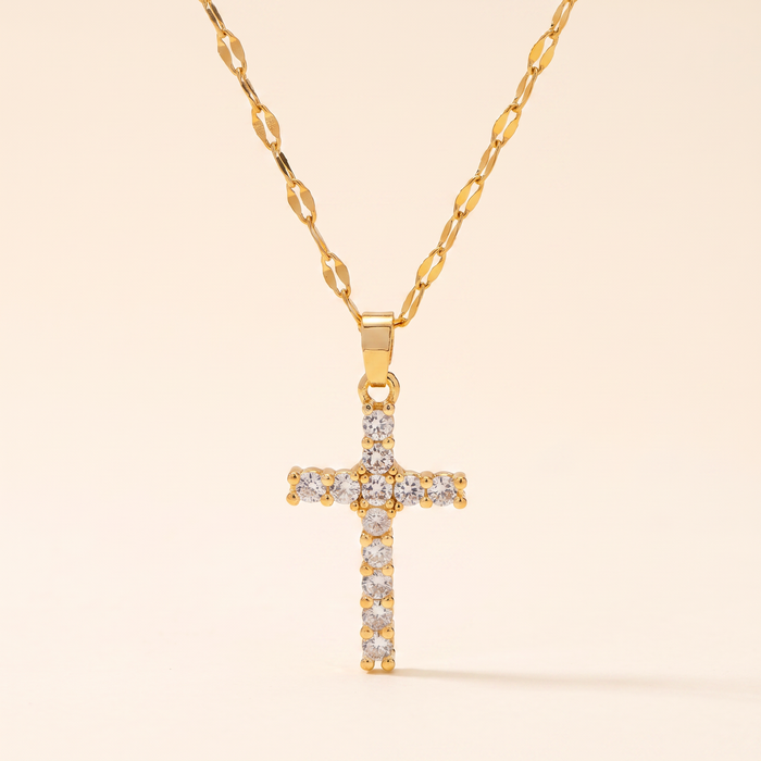 SIENNA. Cross Pendant Necklace
