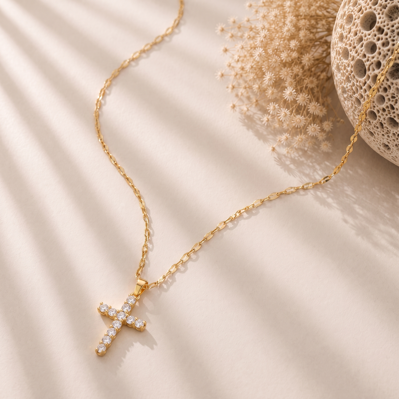 SIENNA. Cross Pendant Necklace