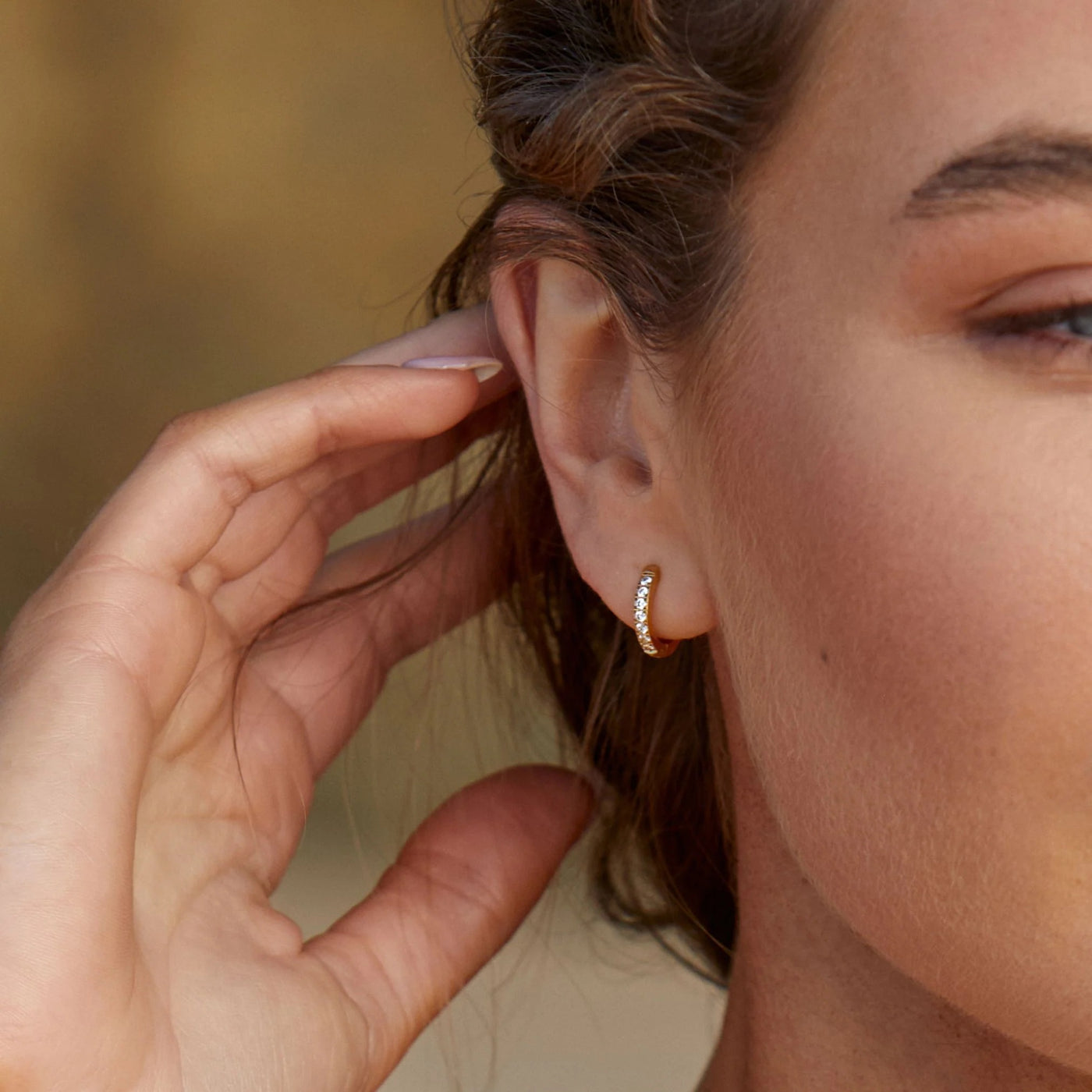 BREE. Tiny Hoop Earrings