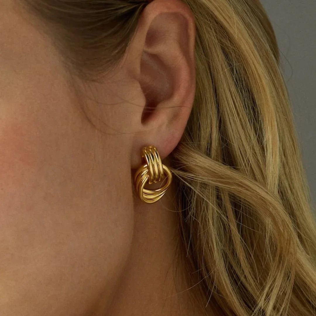 LUNA. Layered Hoop Earrings