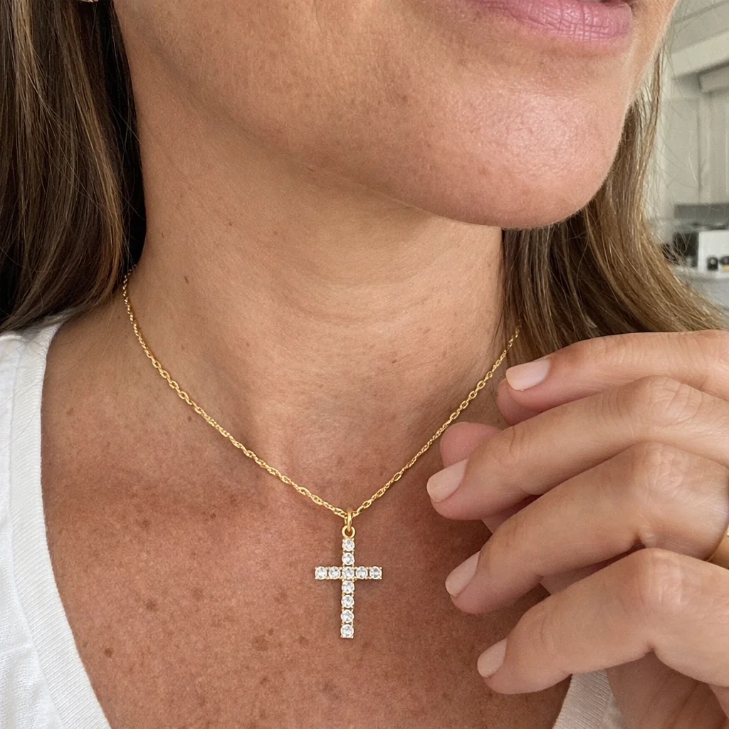 SIENNA. Cross Pendant Necklace