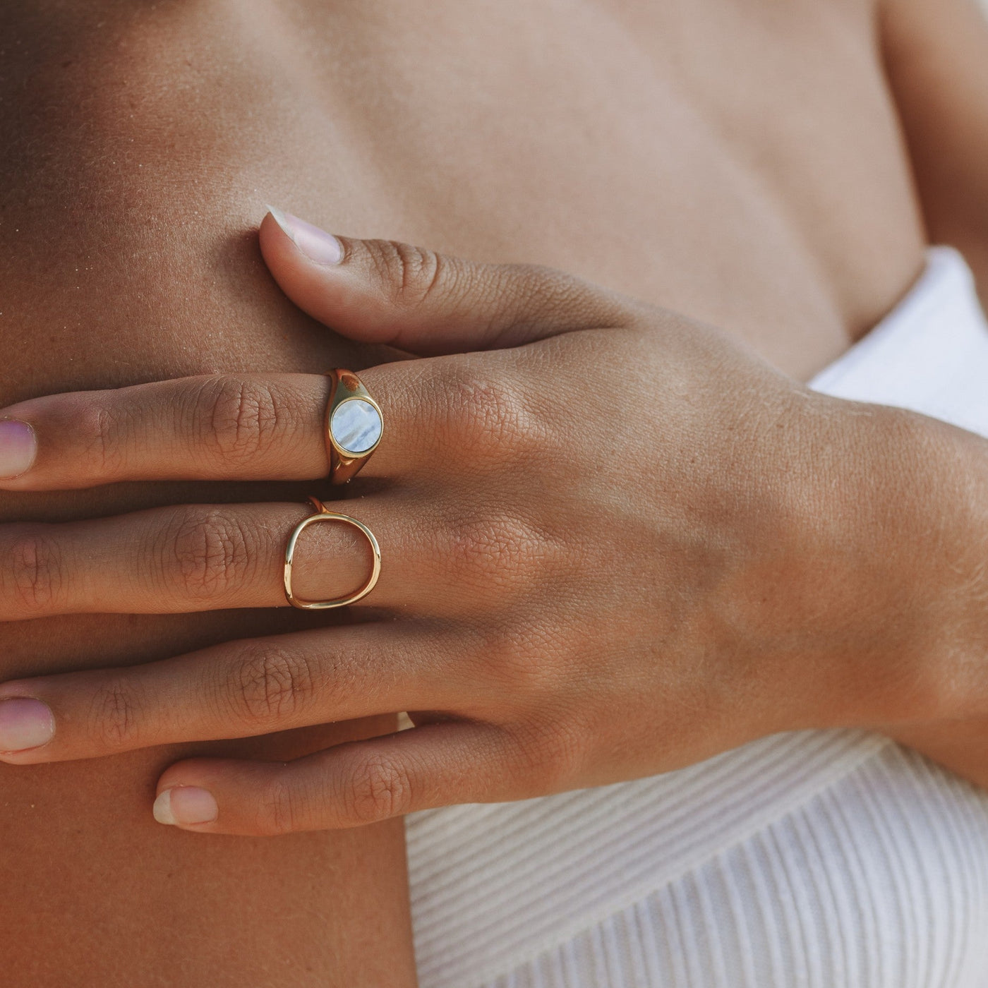 ADA. Oval Signet Ring