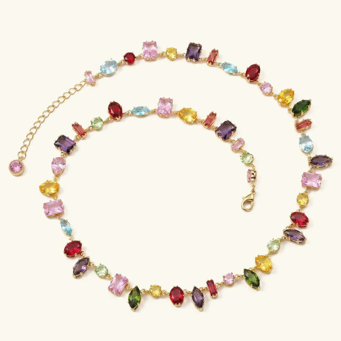 AMARA. Gemstone Statement Necklace